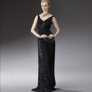 Badgley Mischka Couture Evening Dress Gown